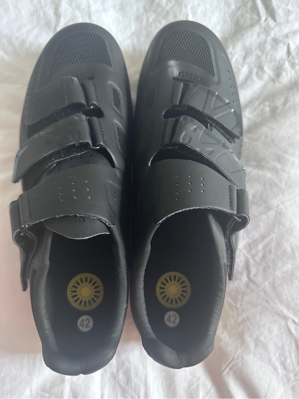 Men's Black SOULCYCLE Cycling Shoes with Hook-and-Loop Straps